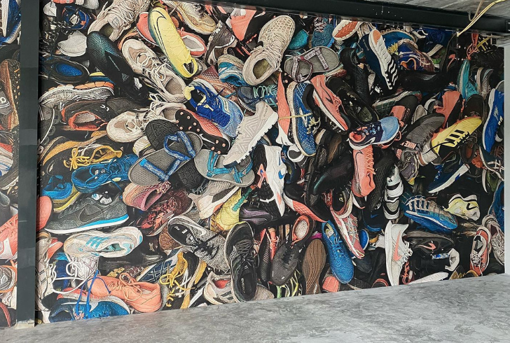 FFG collects shoes from various sources, including store collection boxes.